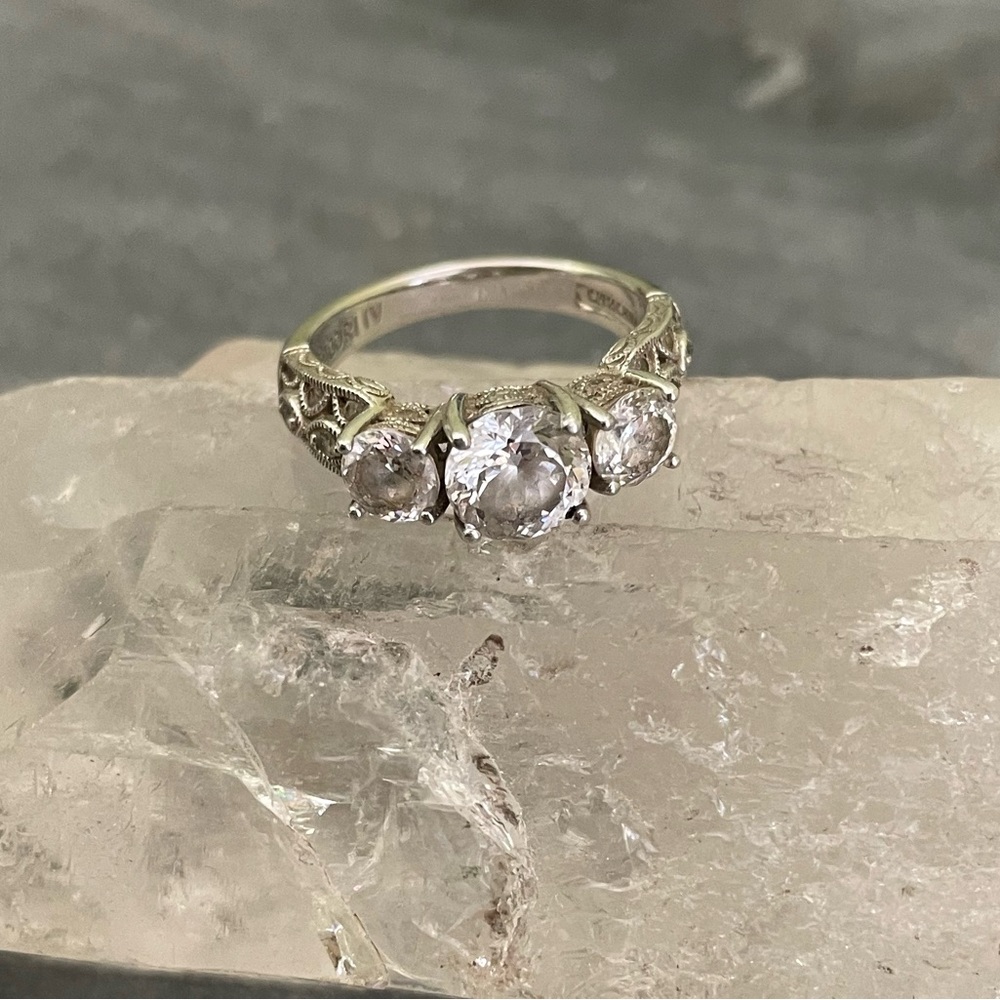 Tacori IV sterling silver trinity ring 7 - Picture 12 of 14
